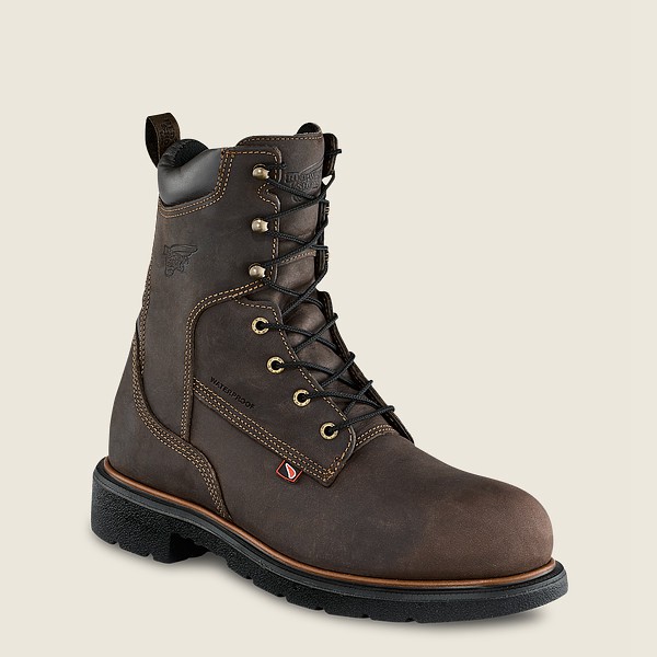 Red Wing Mexico Botas de Trabajo Red Wing Hombre Marrom Oscuro